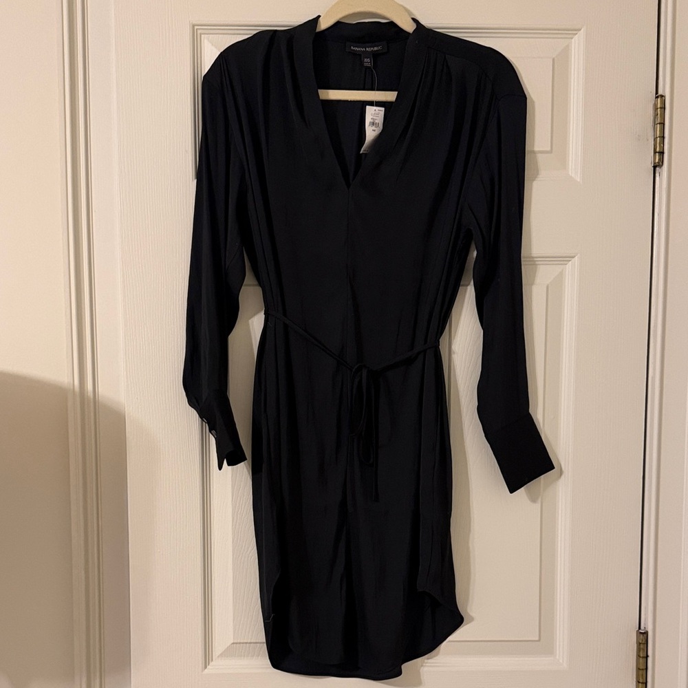 Banana republic XXS Black Dress with tie
